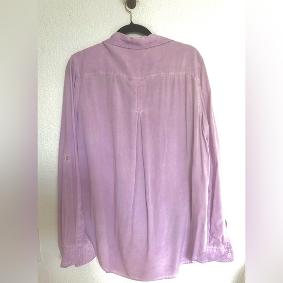 VELVET HEART Button down shirt in light purple, acid wash - Picture 7 of 13